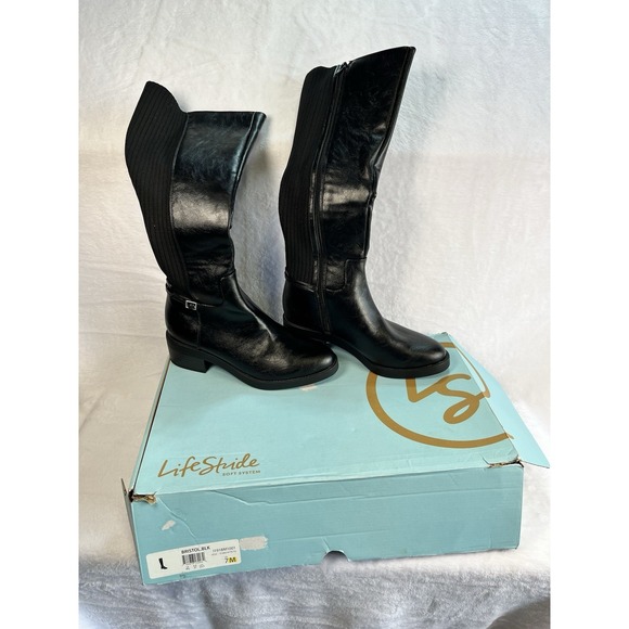 LifeStride Shoes - LifeStride Women's Bristol Tall Riding Boots - Black- US 7M